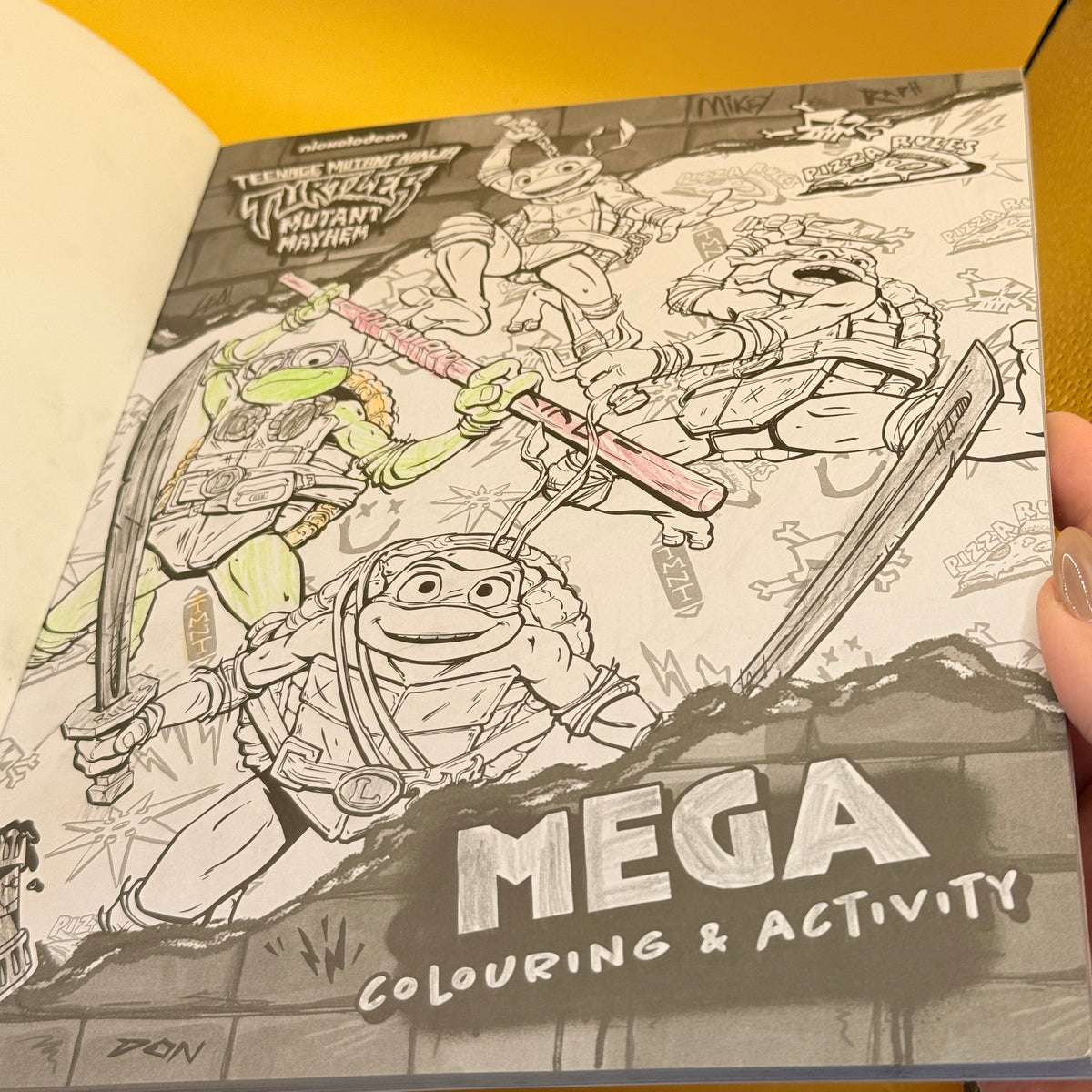 Teenage Mutant Ninja Turtles: Mutant Mayhem Mega Colouring & Activity Book by Nickelodeon