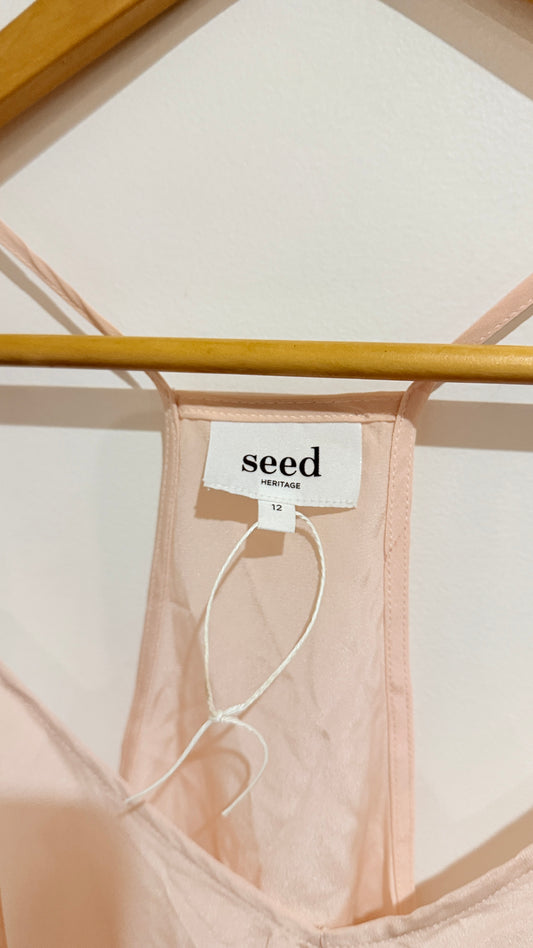 Seed Heritage Blush Silk Cami Size 12