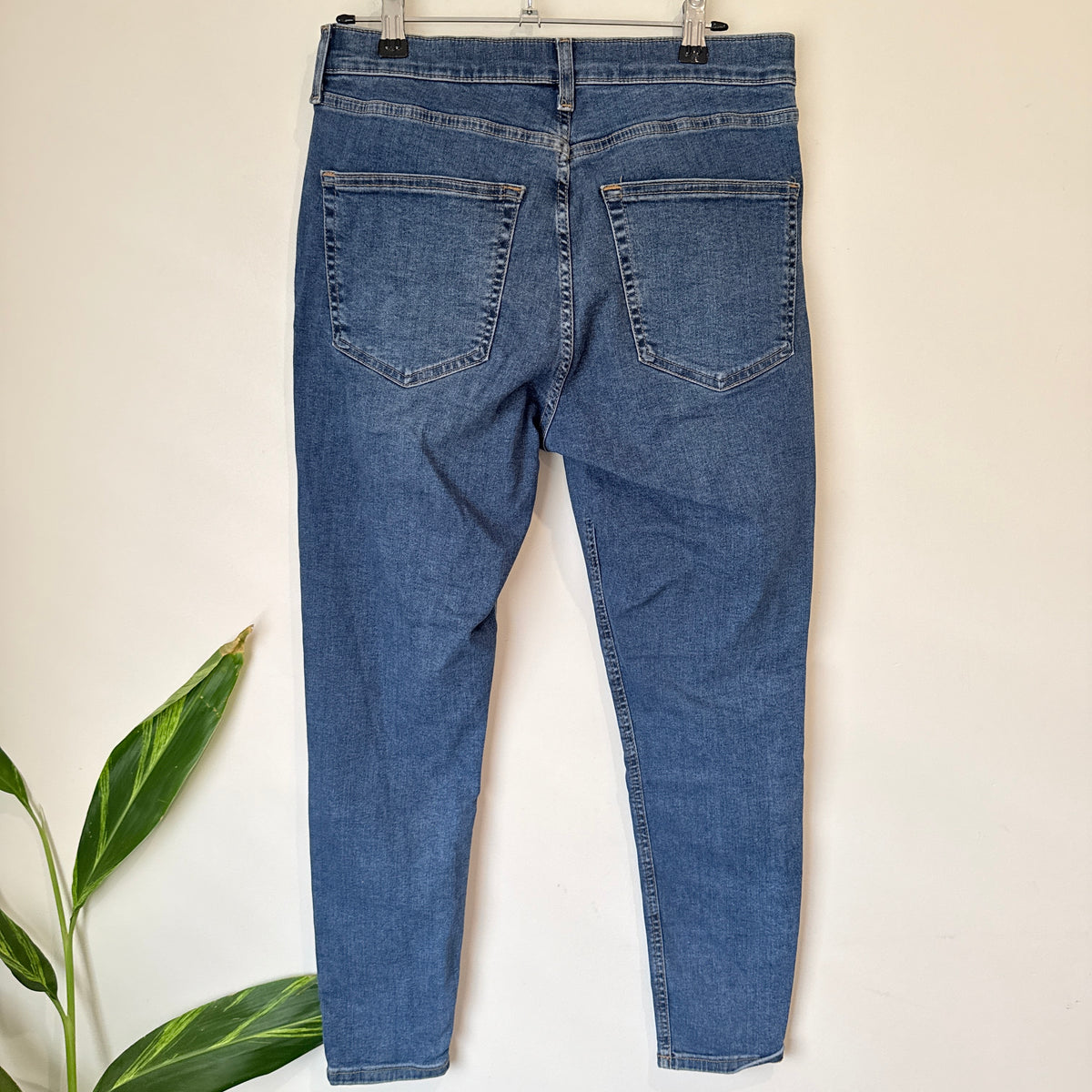 Topshop Moto Jamie Mid Blue Jeans Size W32 L30