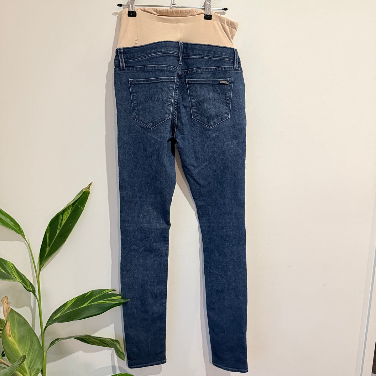 Mid Blue Maternity Skinny Jeans