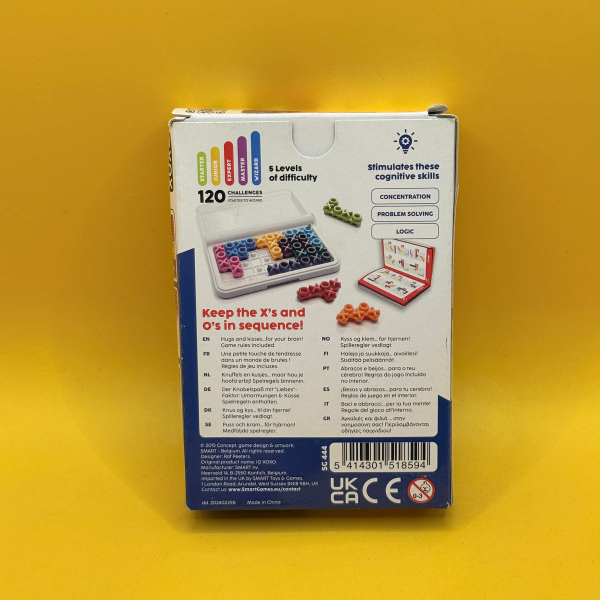 SmartGames IQ XOXO Logic Game Ages 6+