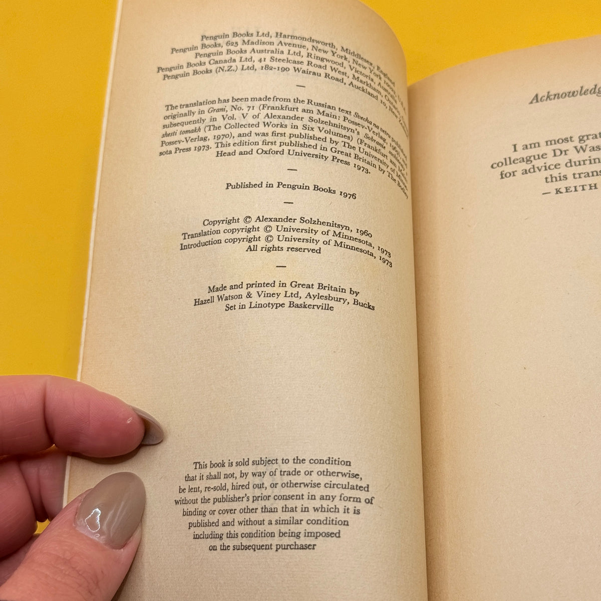 Candle in the Wind by Aleksandr Solzhenitsyn (1976)