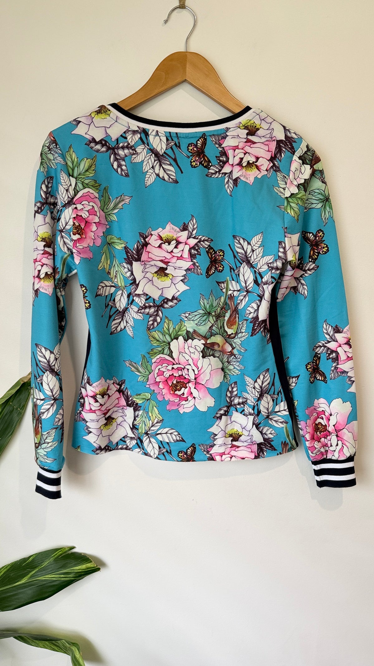 Floral Print Long Sleeve Top 42cm u/arm