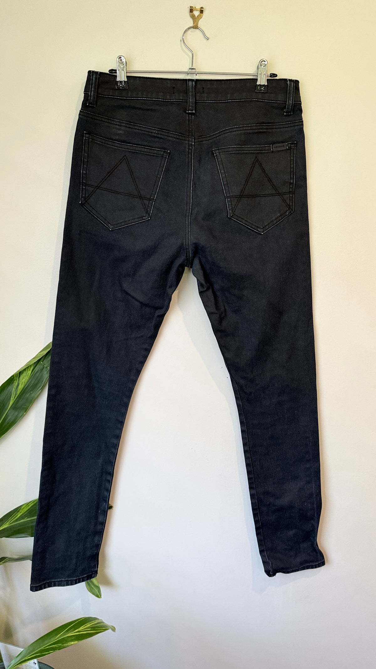 Absent Size 30 Black Tapered Jeans