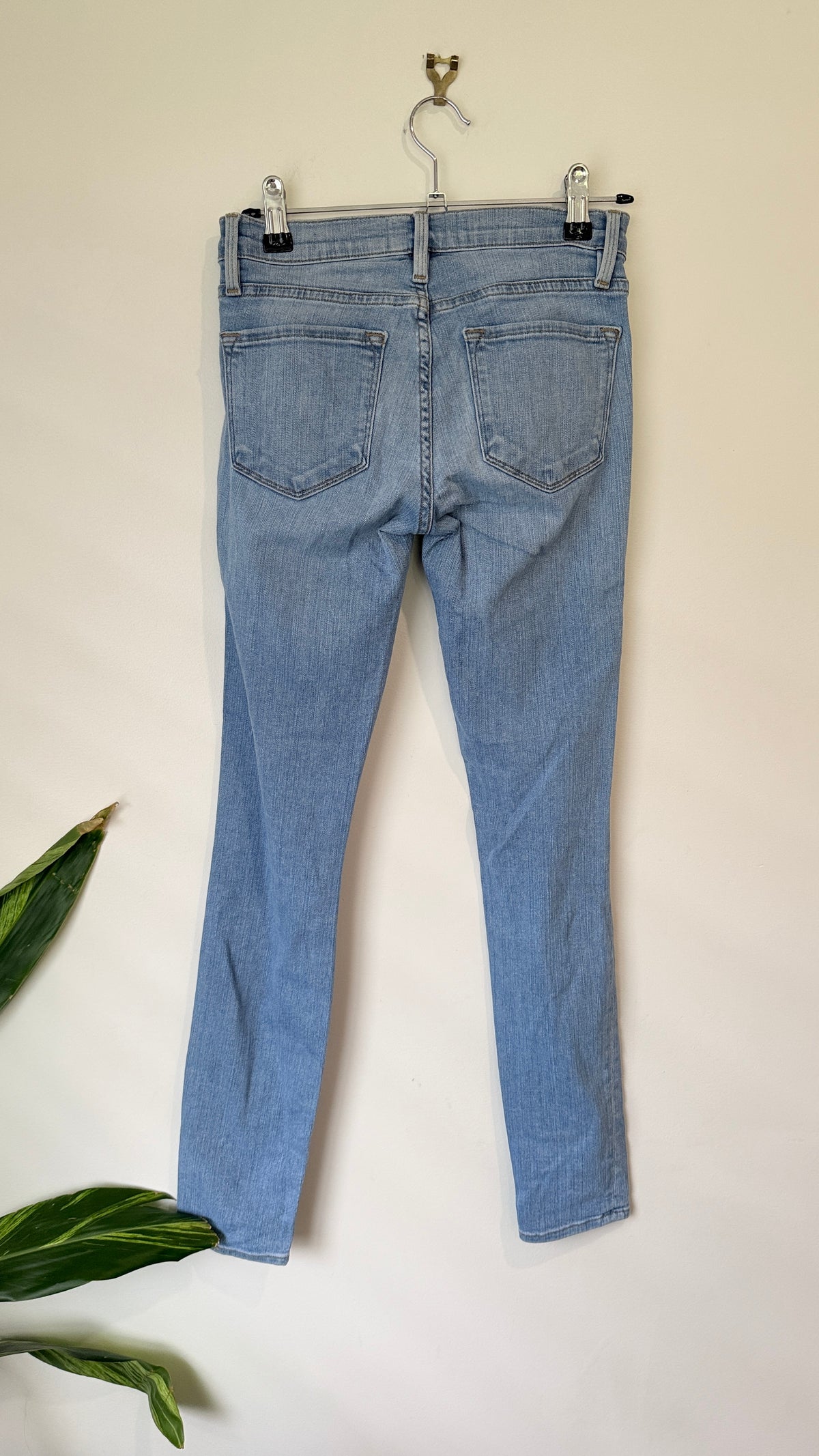 FRAME Denim Mira Vista Light Wash Skinny Jeans Size 24