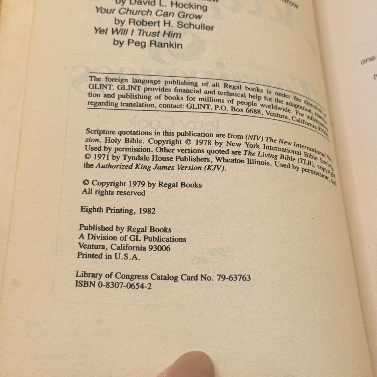 Love, Acceptance & Forgiveness by Jerry Cook with Stanley C. Baldwin (1982)