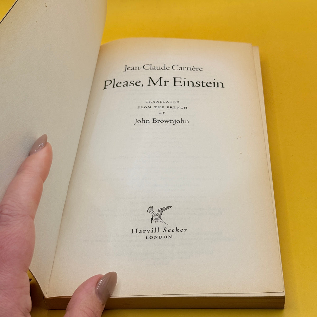 Please, Mr Einstein by Jean-Claude Carrière