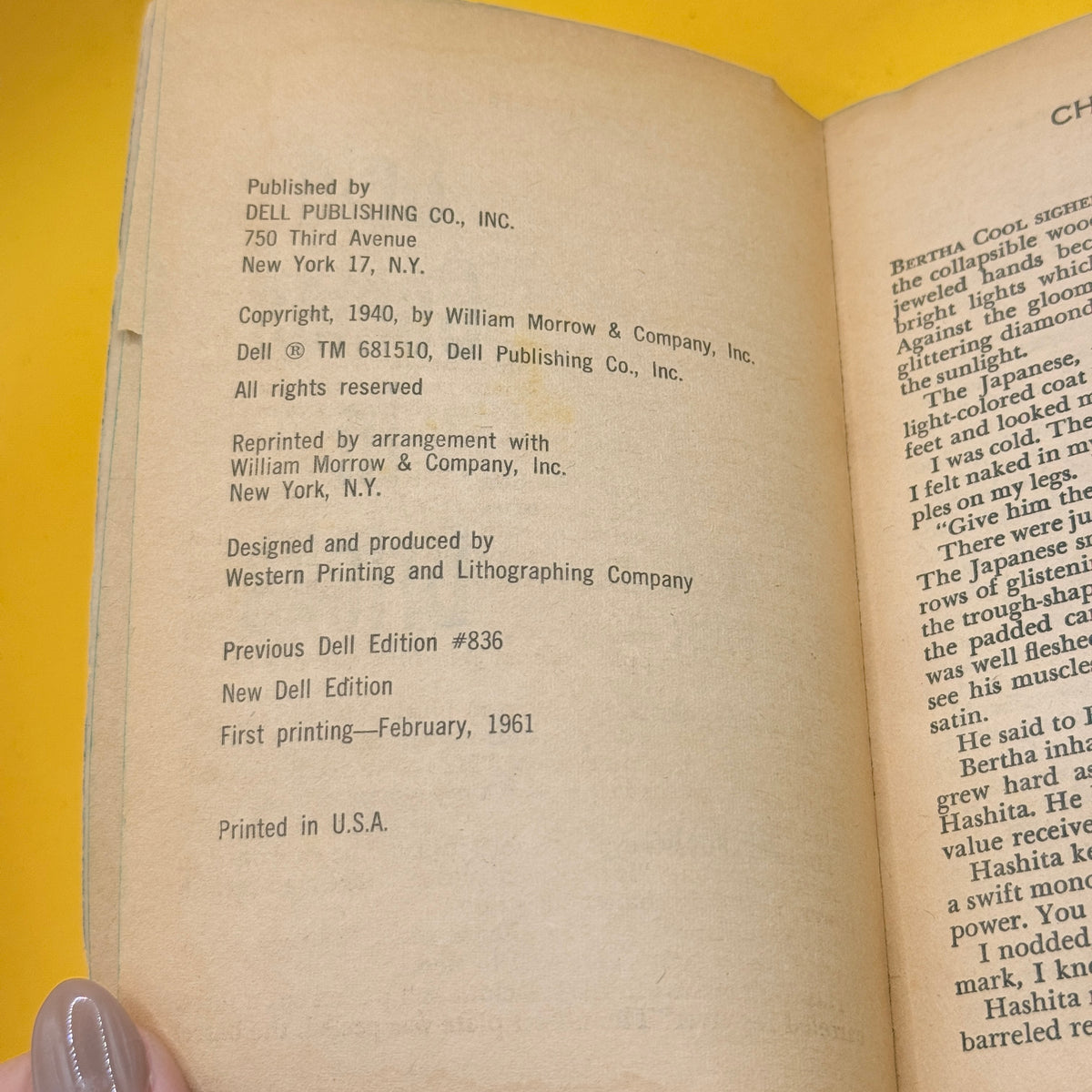 Gold Comes in Bricks by A. A. Fair (1961)