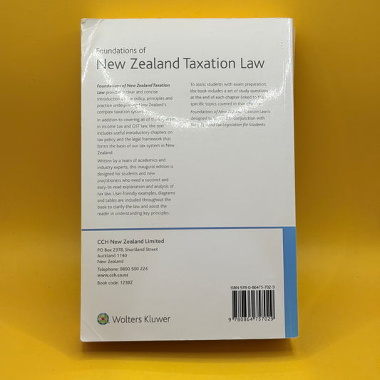 Foundations of New Zealand Taxation Law