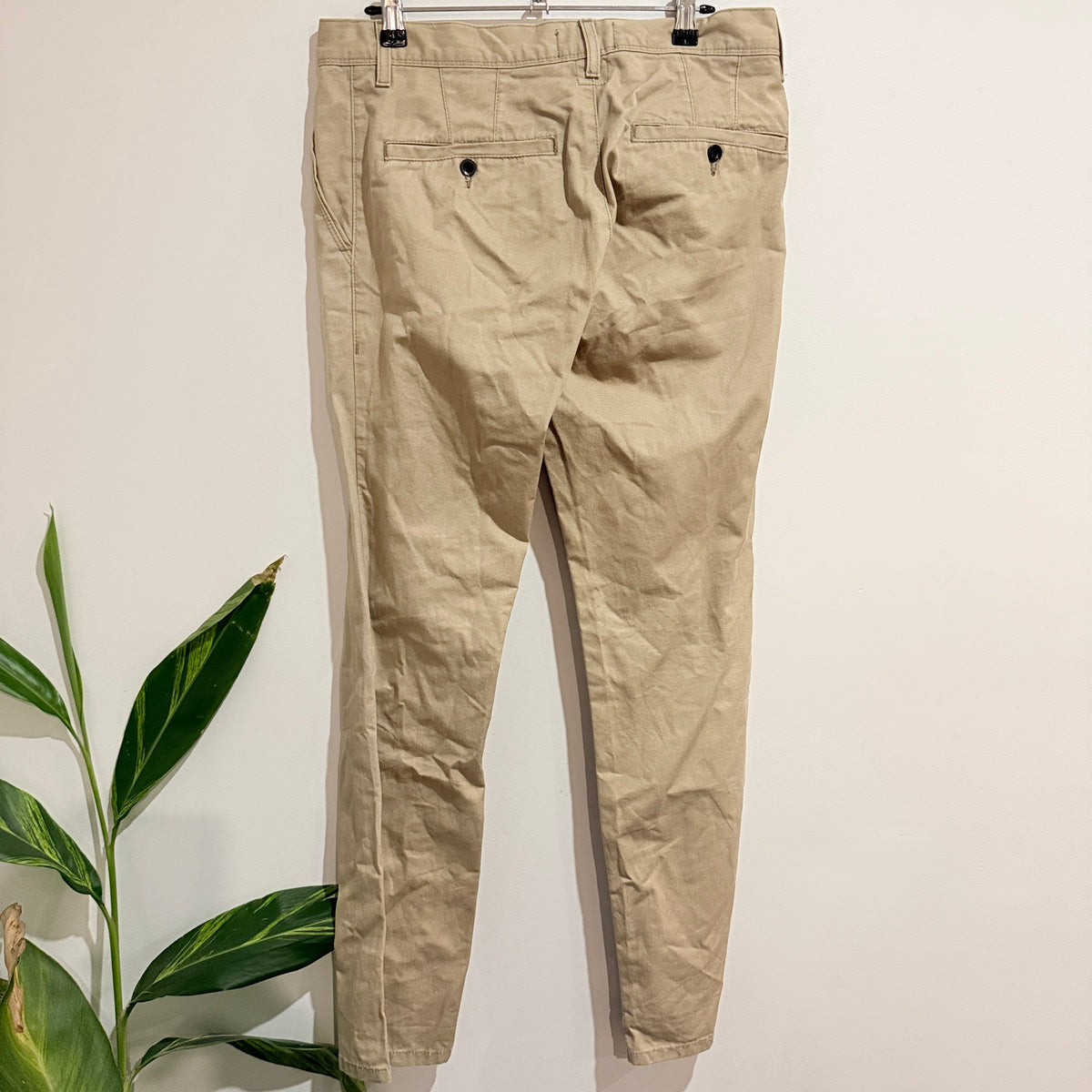 Topman Slim-fit Tan Pants Size UK W32 | L32