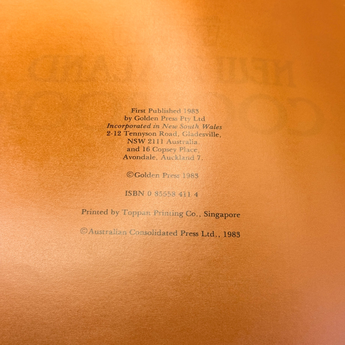 New Zealand Cookbook by Ellen Sinclair (1983)
