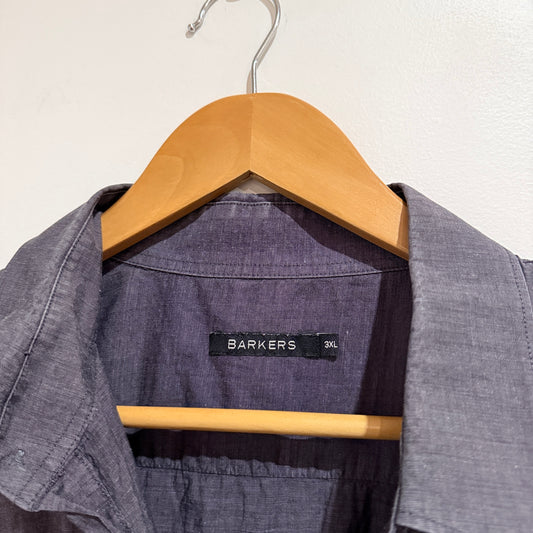 Barkers Charcoal Chambray Shirt Size 3XL