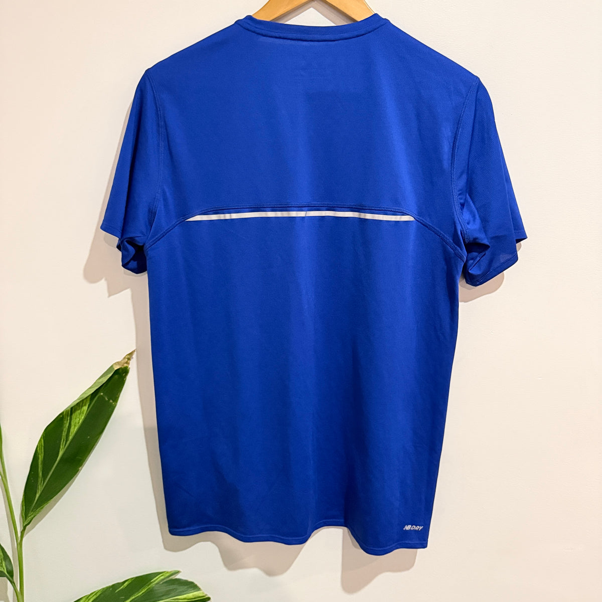New Balance Blue Logo Running Tee Size M
