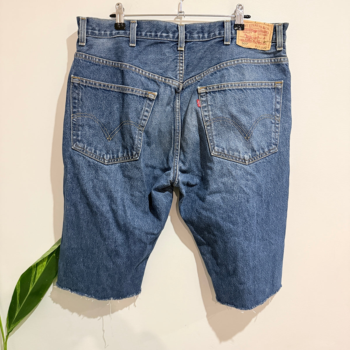 Levi's 505 Cut Off Denim Shorts Size W38