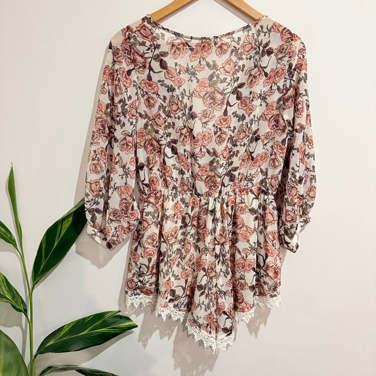 Audrey Floral Print Romper Size U/Arm to U/Arm 44cm
