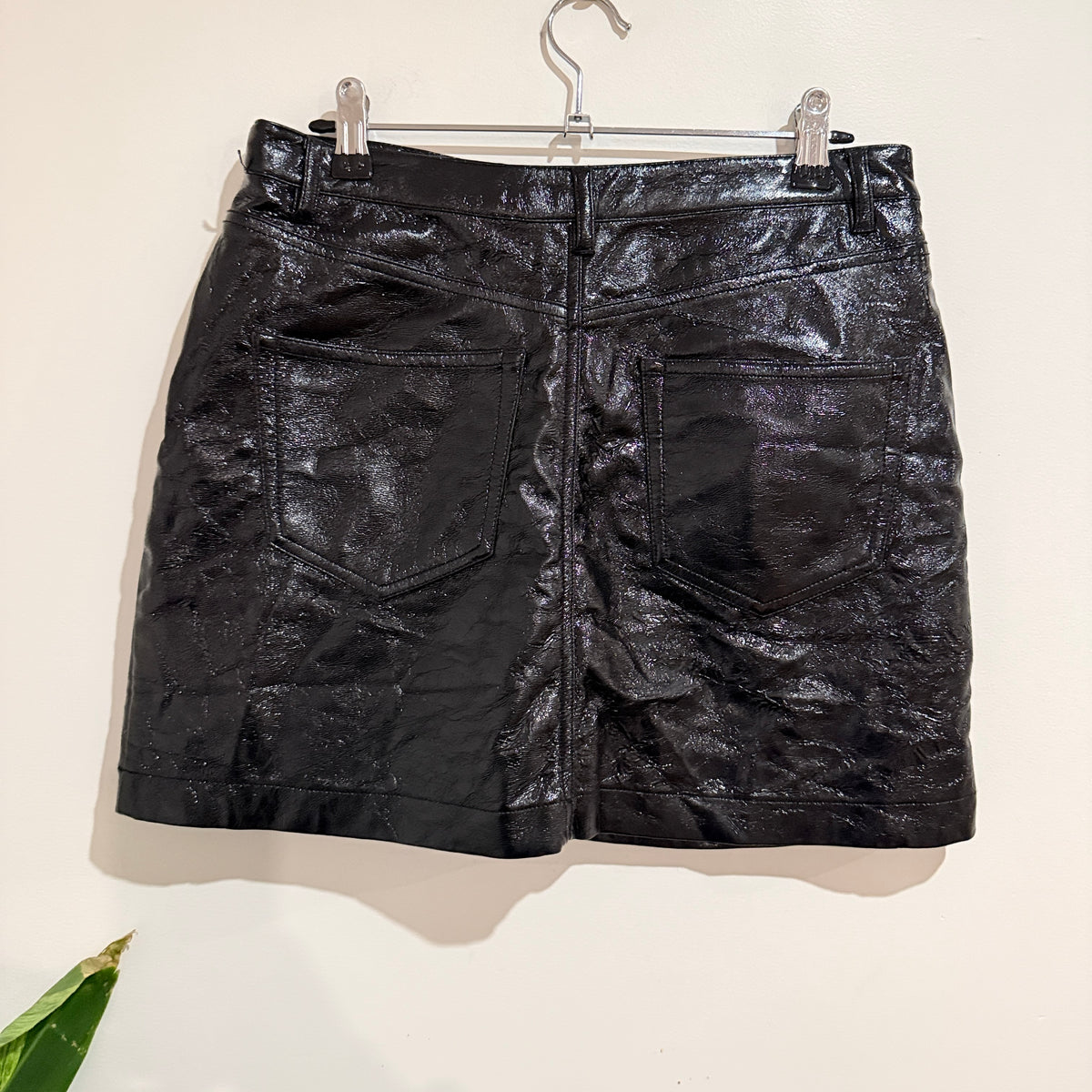 Glassons Vinyl Mini Skirt Size 10