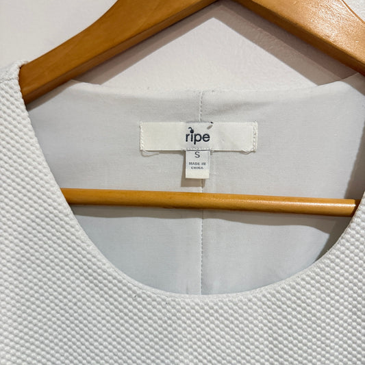 Ripe Waffle-textured Peplum Top Size S
