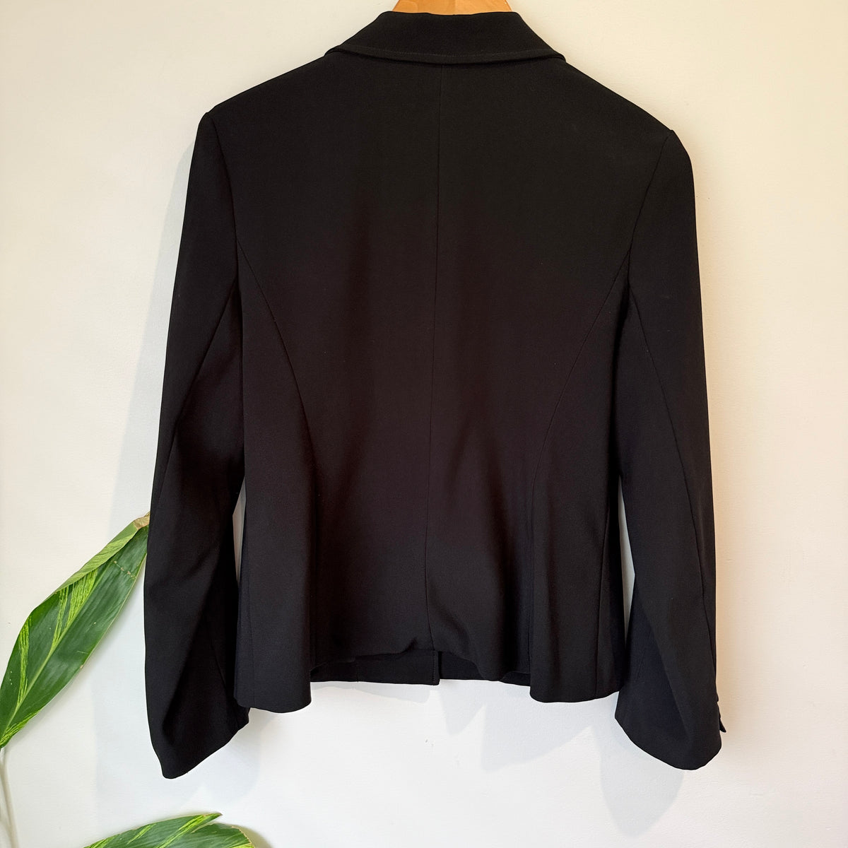 MLM Womens Black Single Button Blazer Size 40