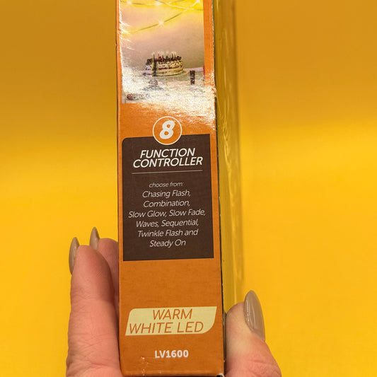 Arlec 10m Warm White LED Rope Light with 8-Function Controller