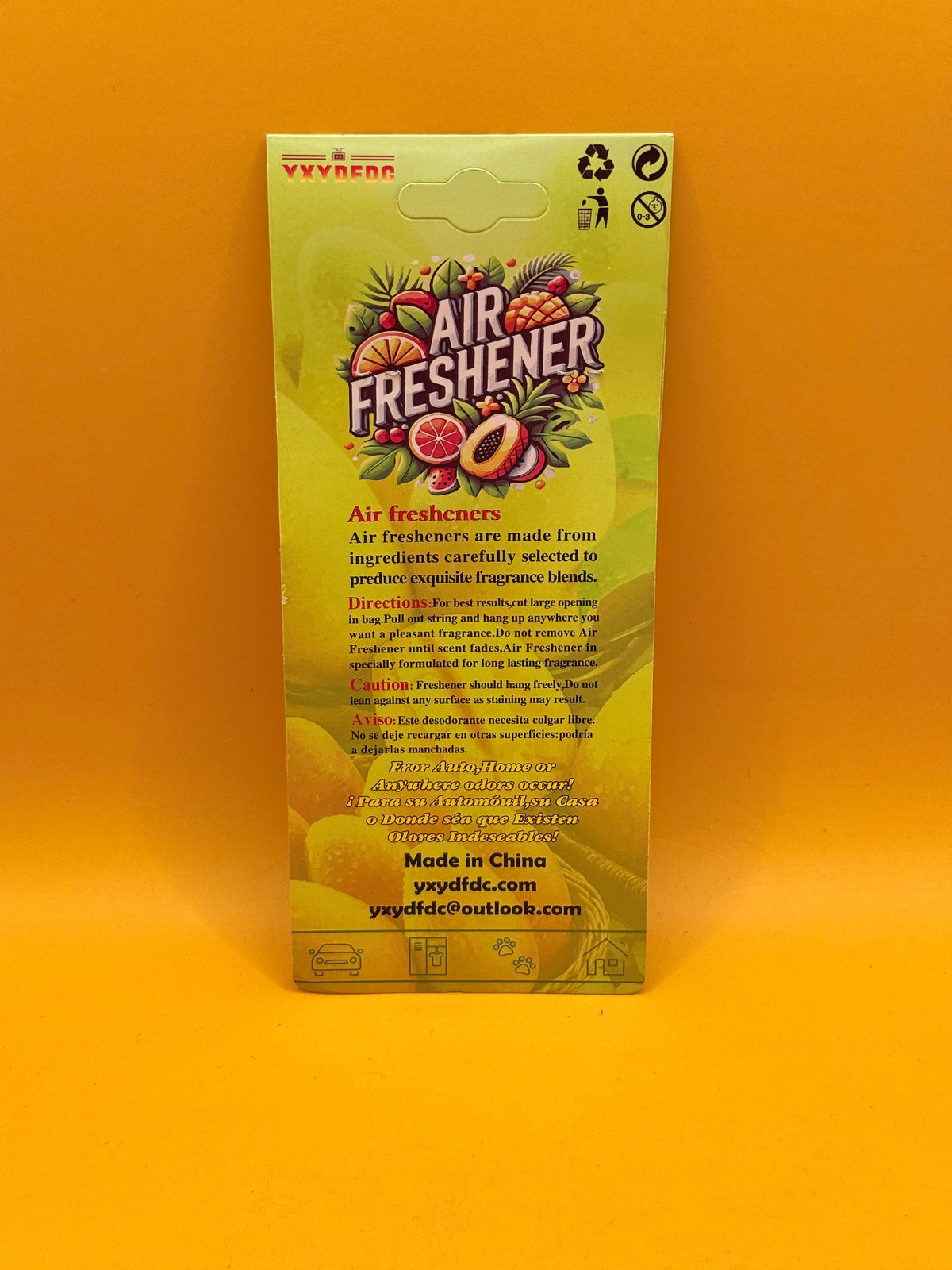 YXYDFDC Vanilla Hanging Car Air Freshener