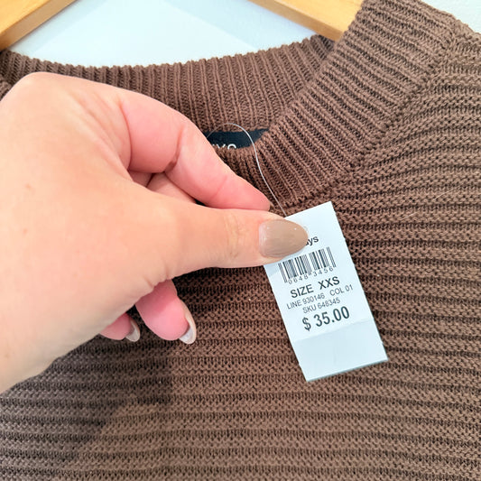 Jay Jays Colour Block Cotton Jumper Brown Size XXS