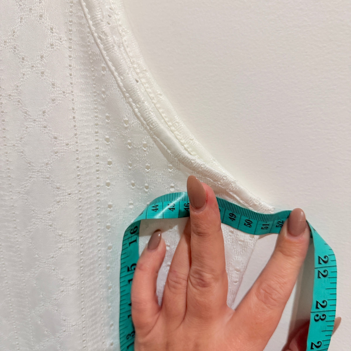 Eyelet Cami Top White Size XL