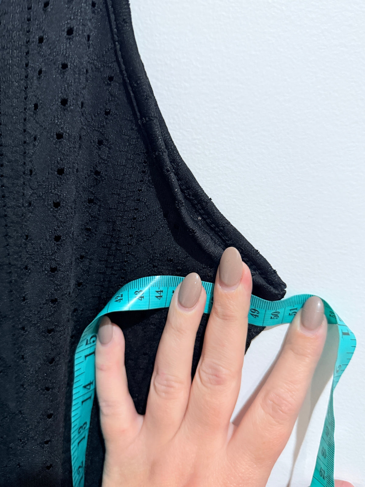 Eyelet Cami Top Black Size XL