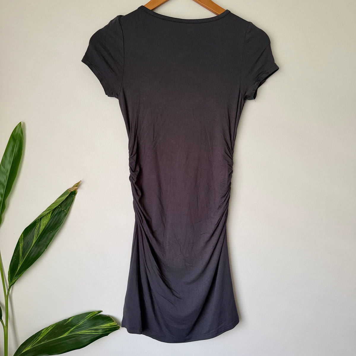 YO Girls Charcoal Ruched Mini Dress Size 14