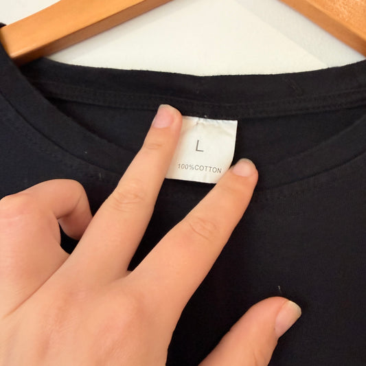 Canterbury Black Logo Tee Size L