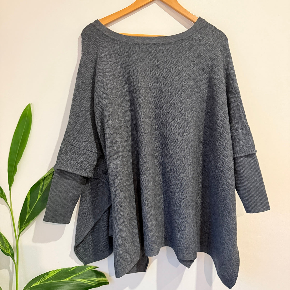 Isle of Mine Charcoal Knit Jumper One Size