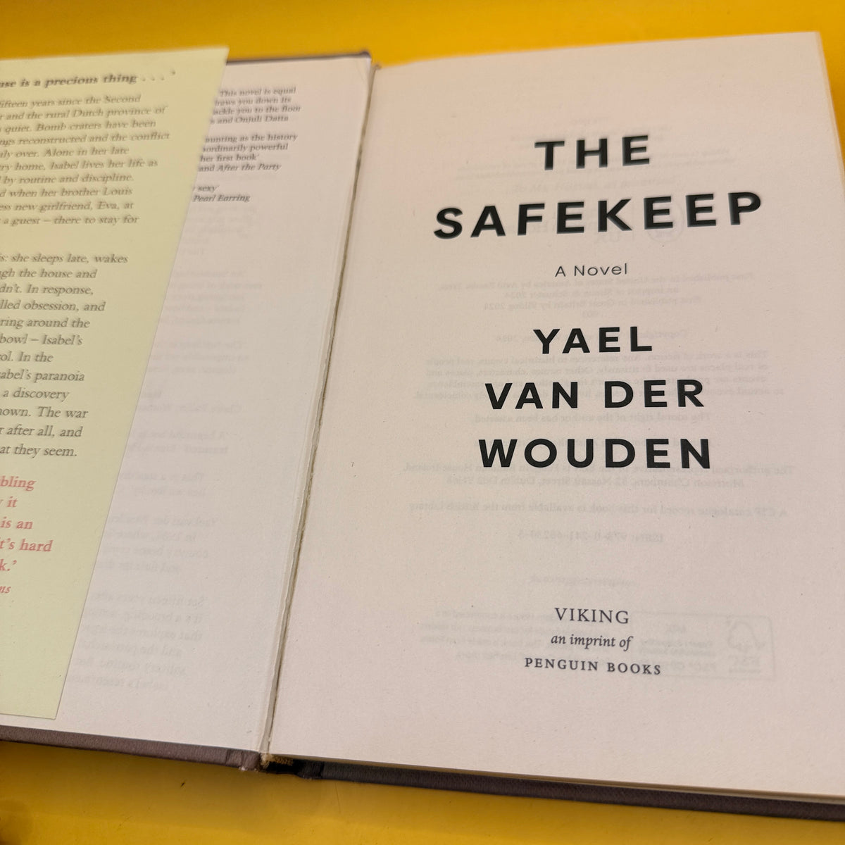 The Safekeep by Yael van der Wouden