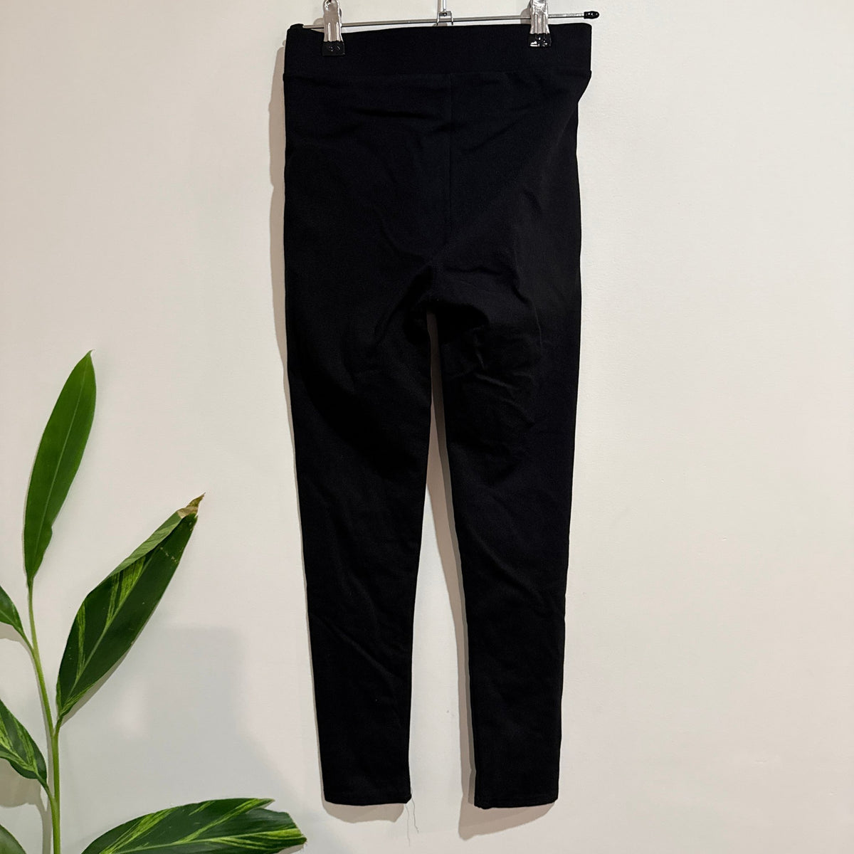 Black Stretch Jersey Leggings | Waist 62cm