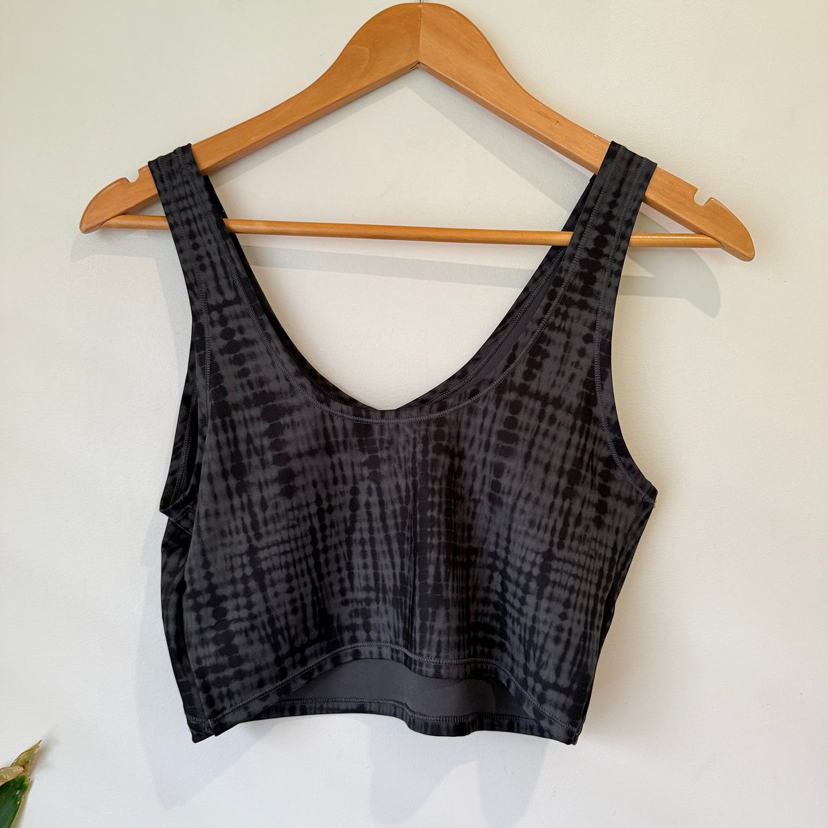 Puma Grey Tie Dye Print Sports Crop Top Size M