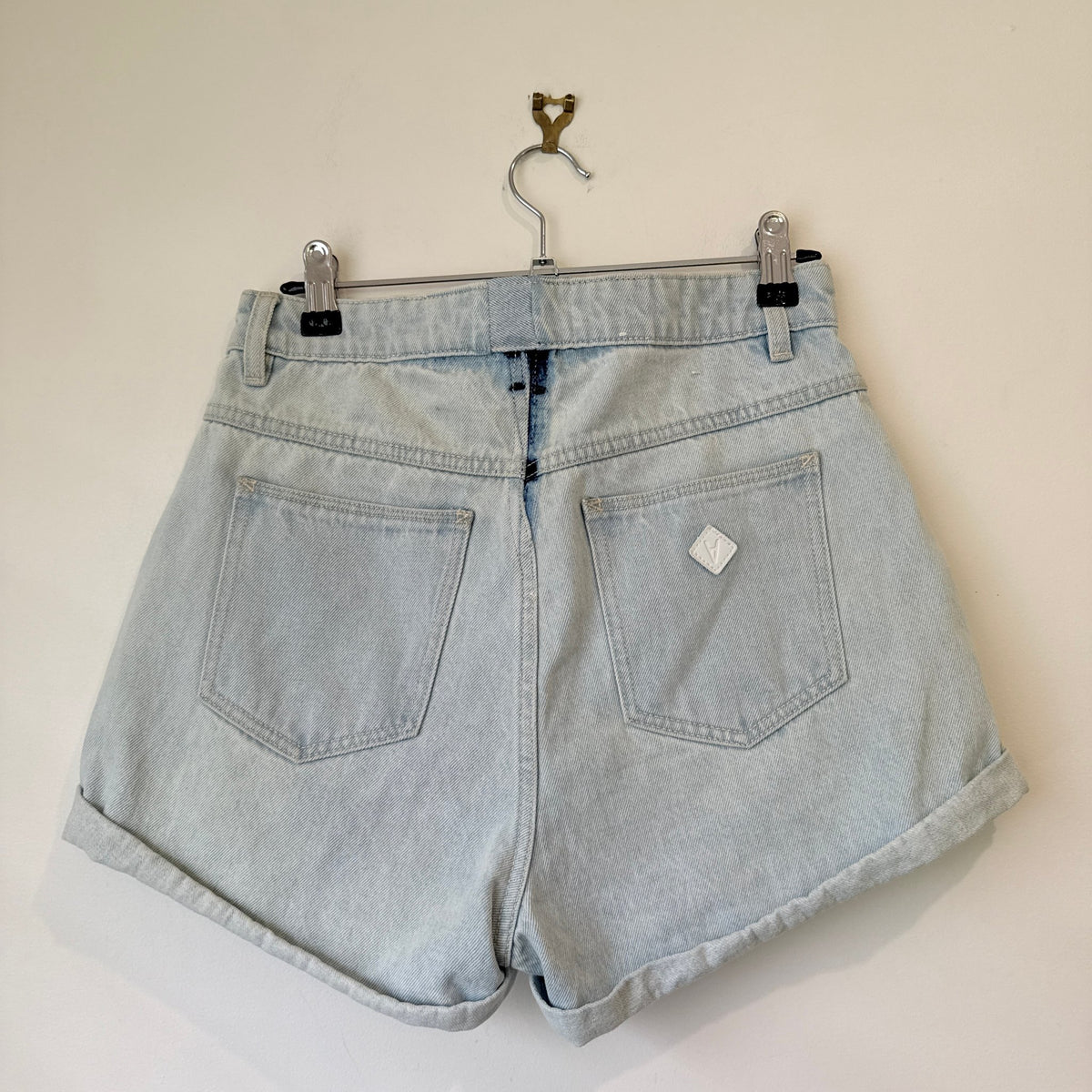 Abrand Jeans Light Wash High Waist Denim Shorts | Waist 68cm
