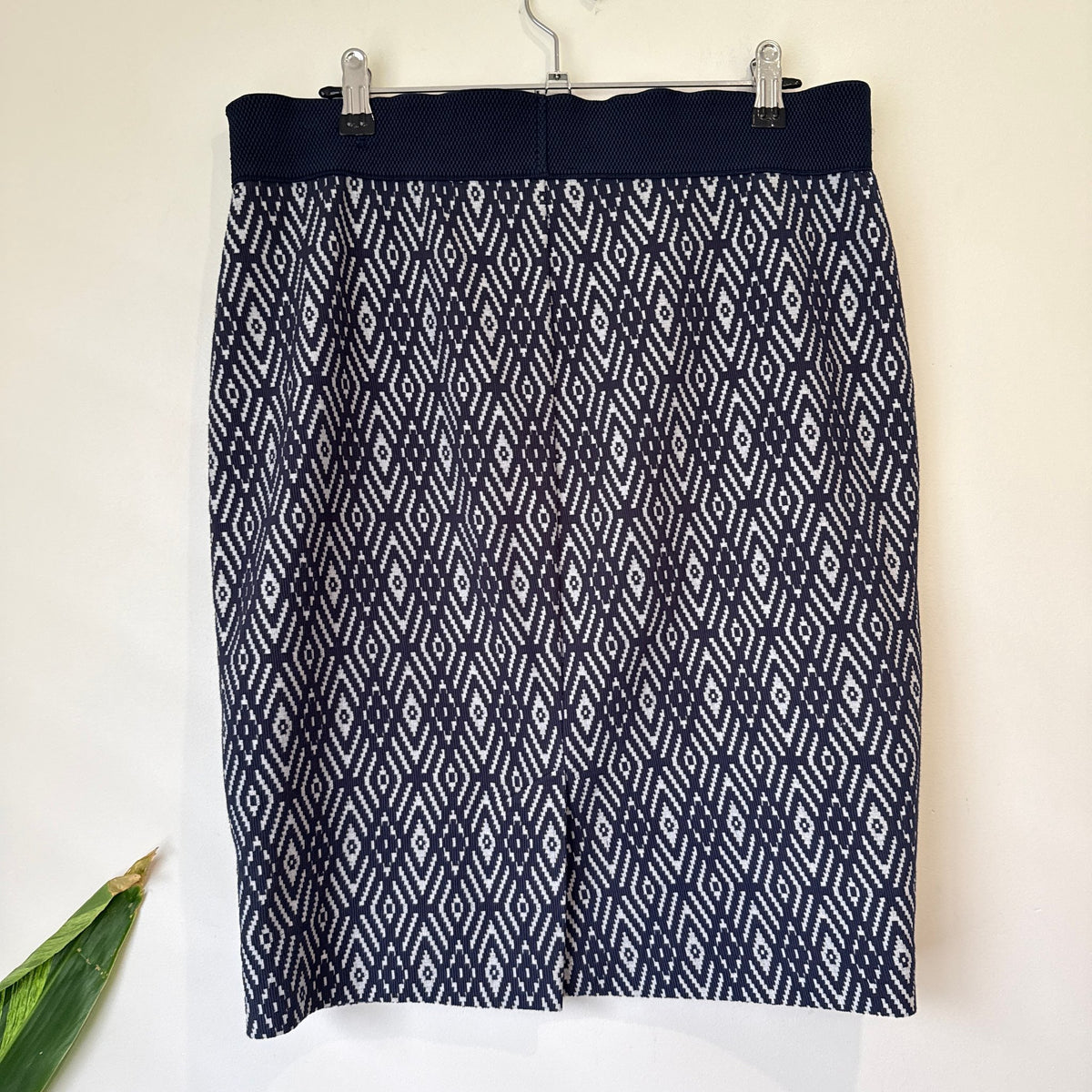 Sandwich Geometric Print Knit Pencil Skirt Size XL