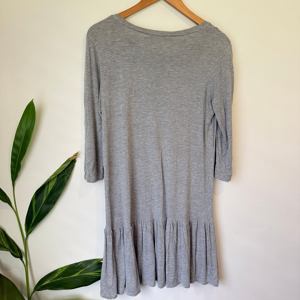 Max Grey Marle Drop Waist Jersey Dress Size M
