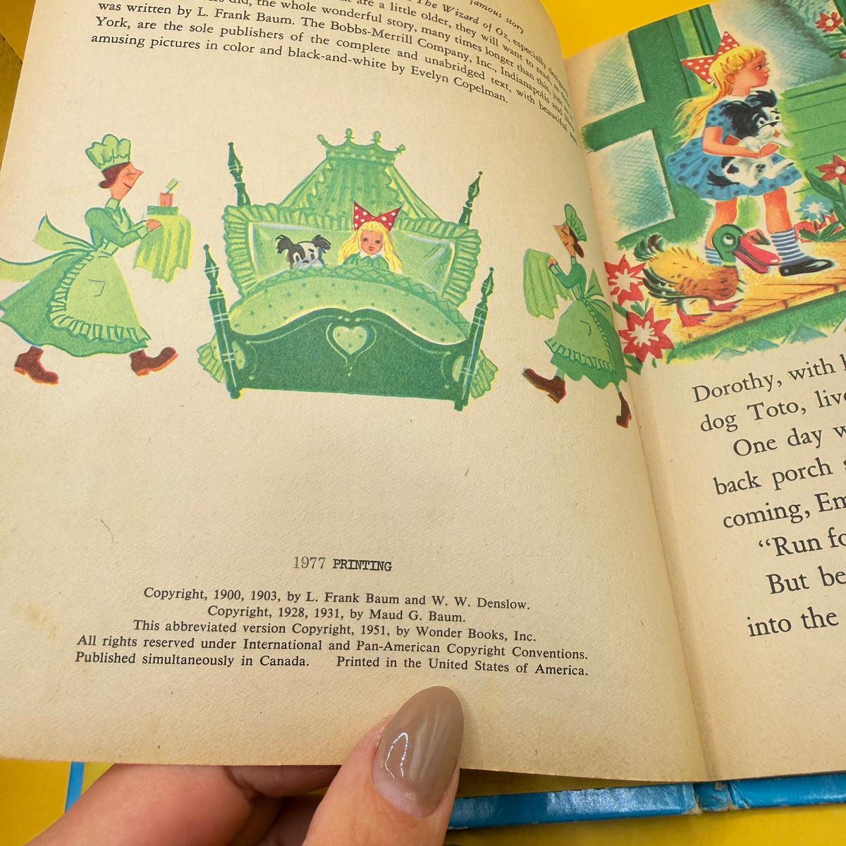 The Wizard of Oz by L. Frank Baum (Wonder Books, 1977)