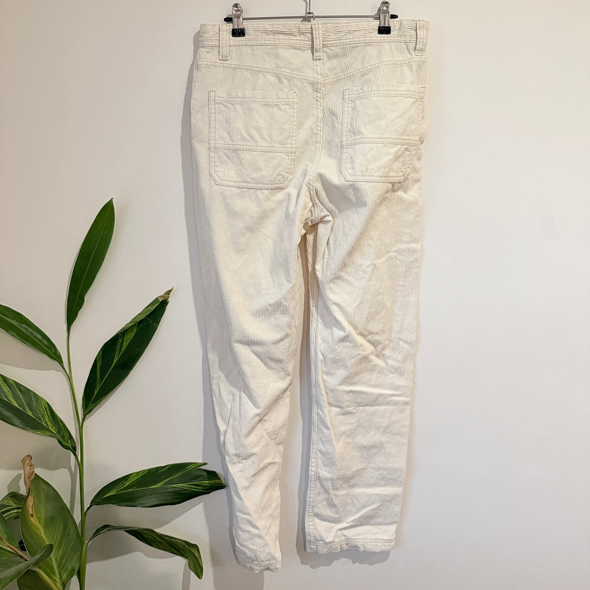 Cotton On Cream Corduroy Loose Fit Pants Size 30