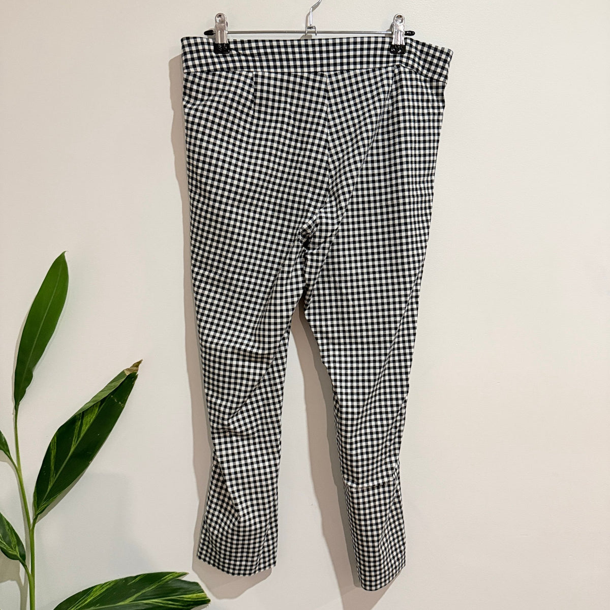 Spirit Black & White Gingham Pull On Pants Size 12
