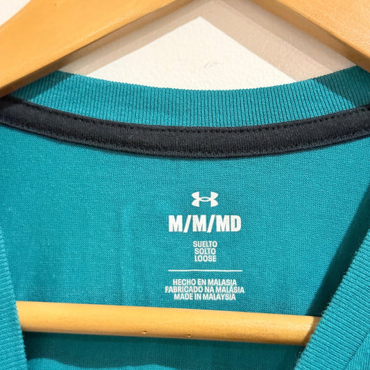 Under Armour Project Rock Teal Ohana Graphic Tee Size M