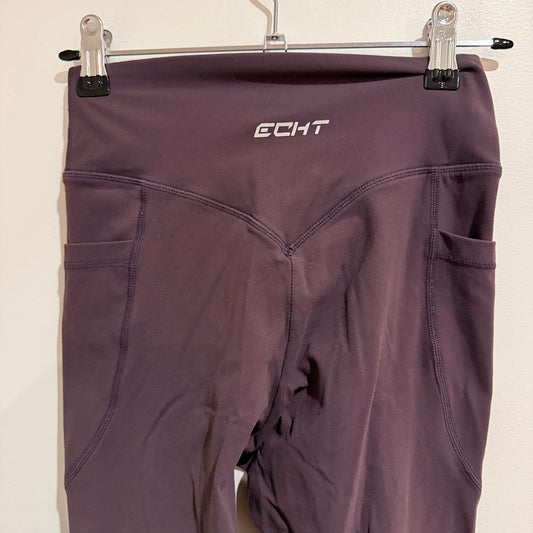 Echt Plum High Waist Pocket Leggings Size S