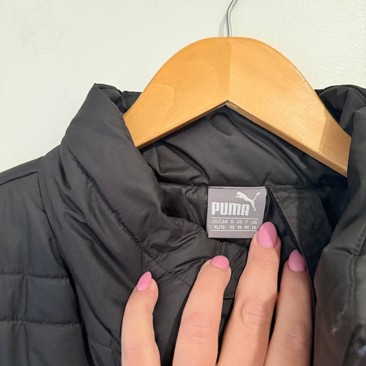 Puma Black Quilted Padded Jacket Size XL