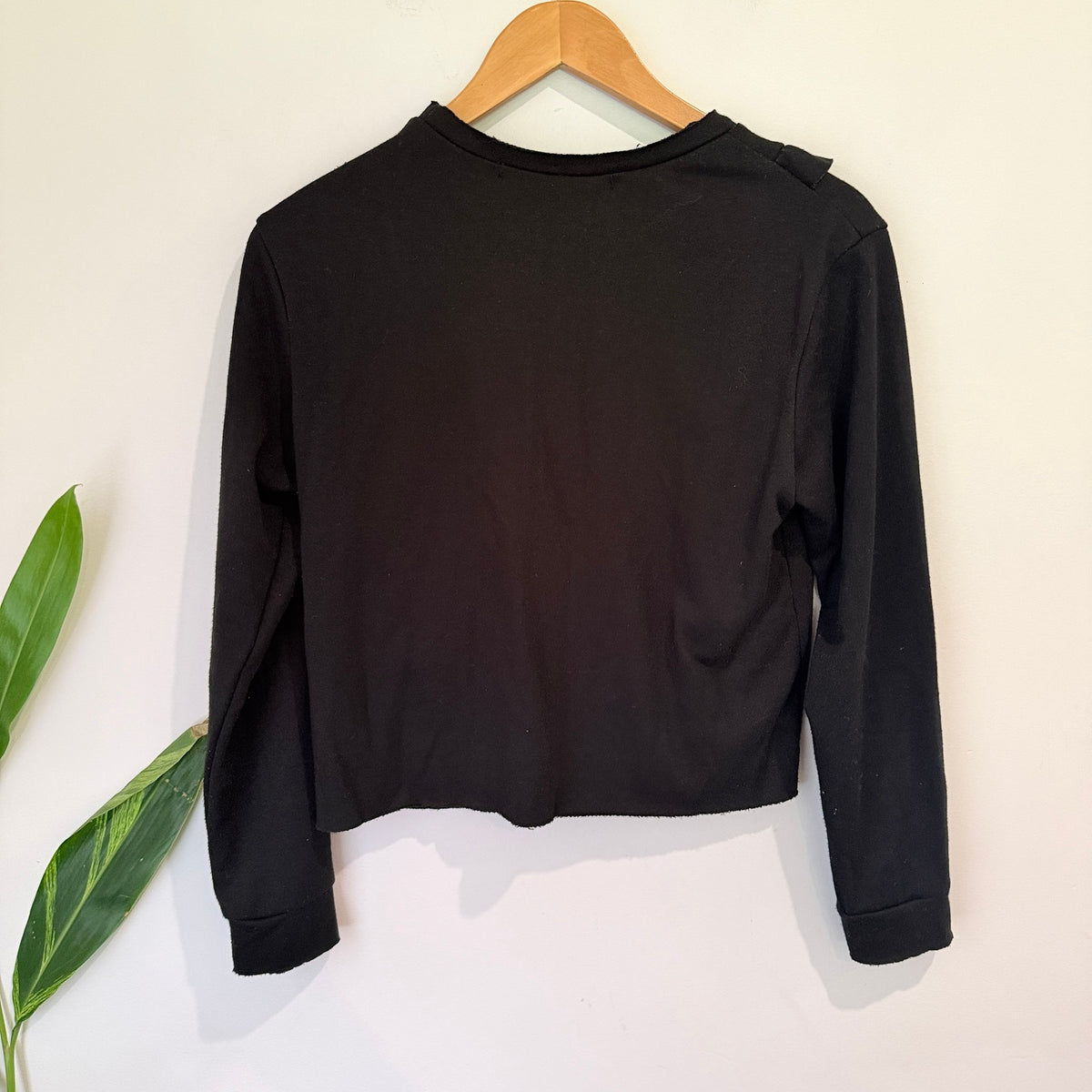 Coop by Trelise Cooper Black Fit the Frill Sweatshirt Size S