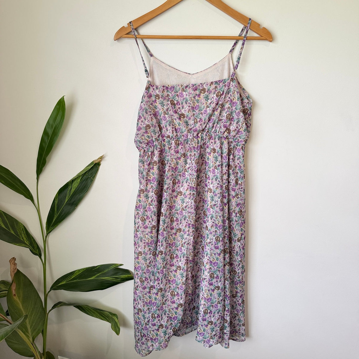 Lilac Ditsy Floral Cami Midi Dress Size U/Arm to U/Arm 42cm