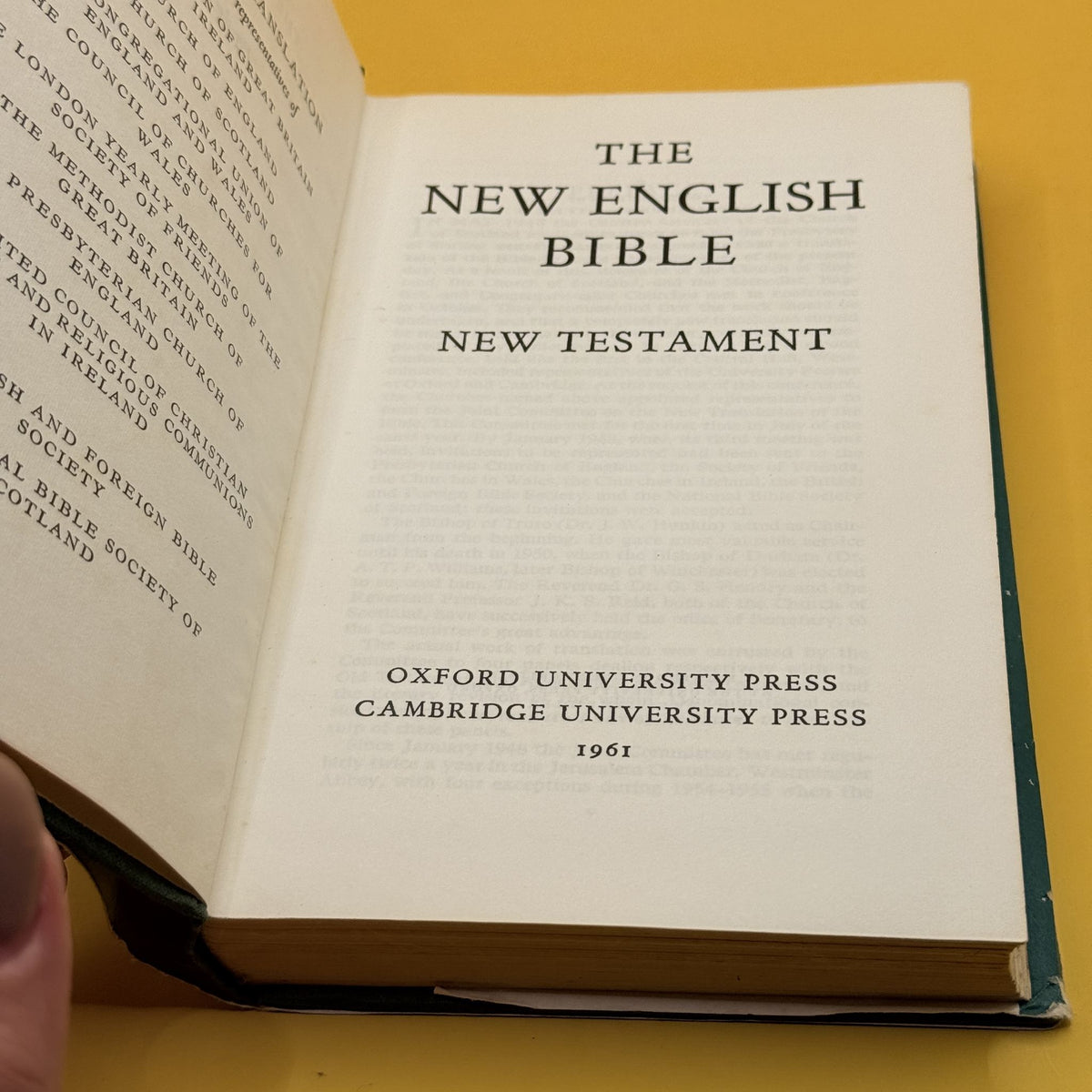 The New English Bible: New Testament by Joint Committee on the New Translation of the Bible