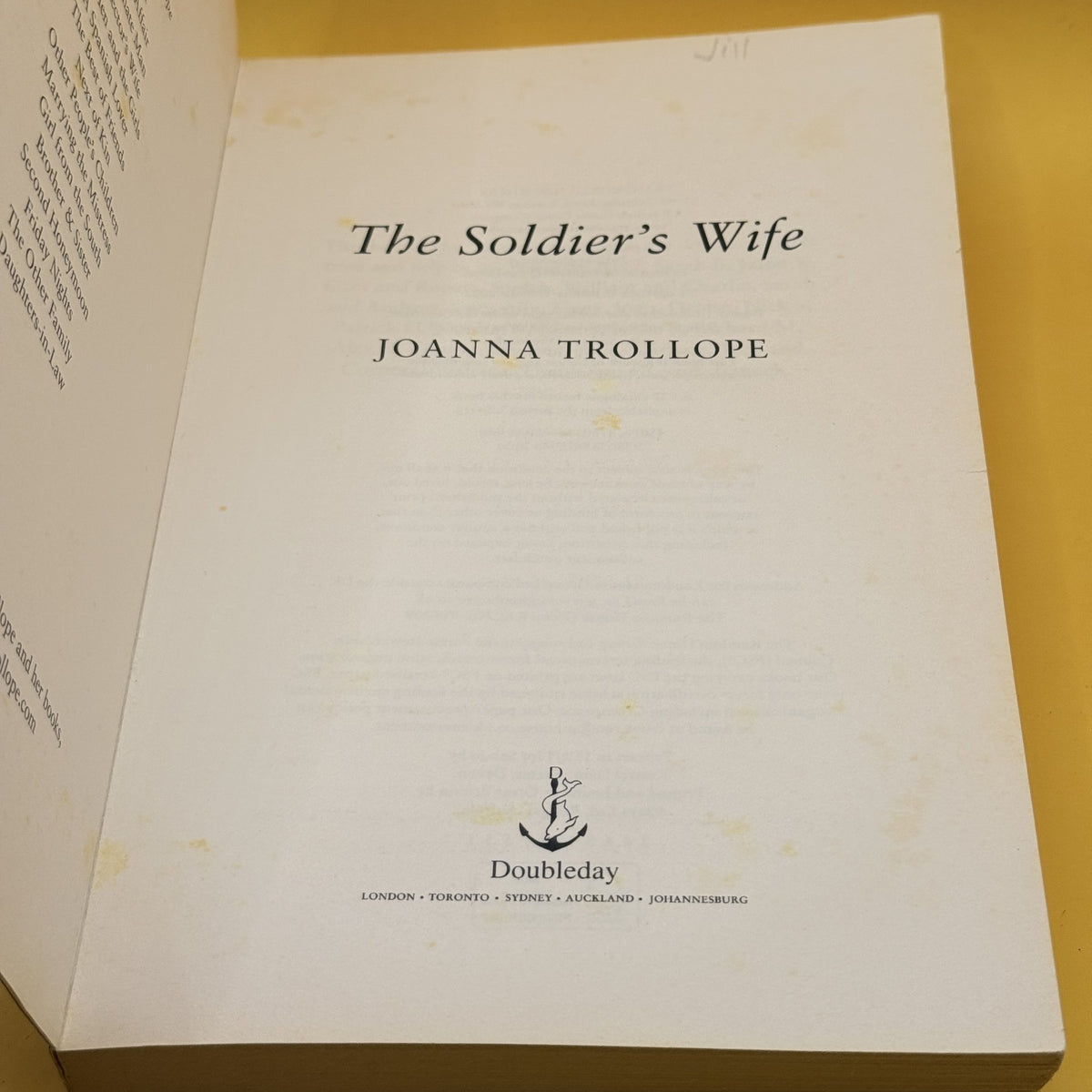 The Soldier’s Wife by Joanna Trollope