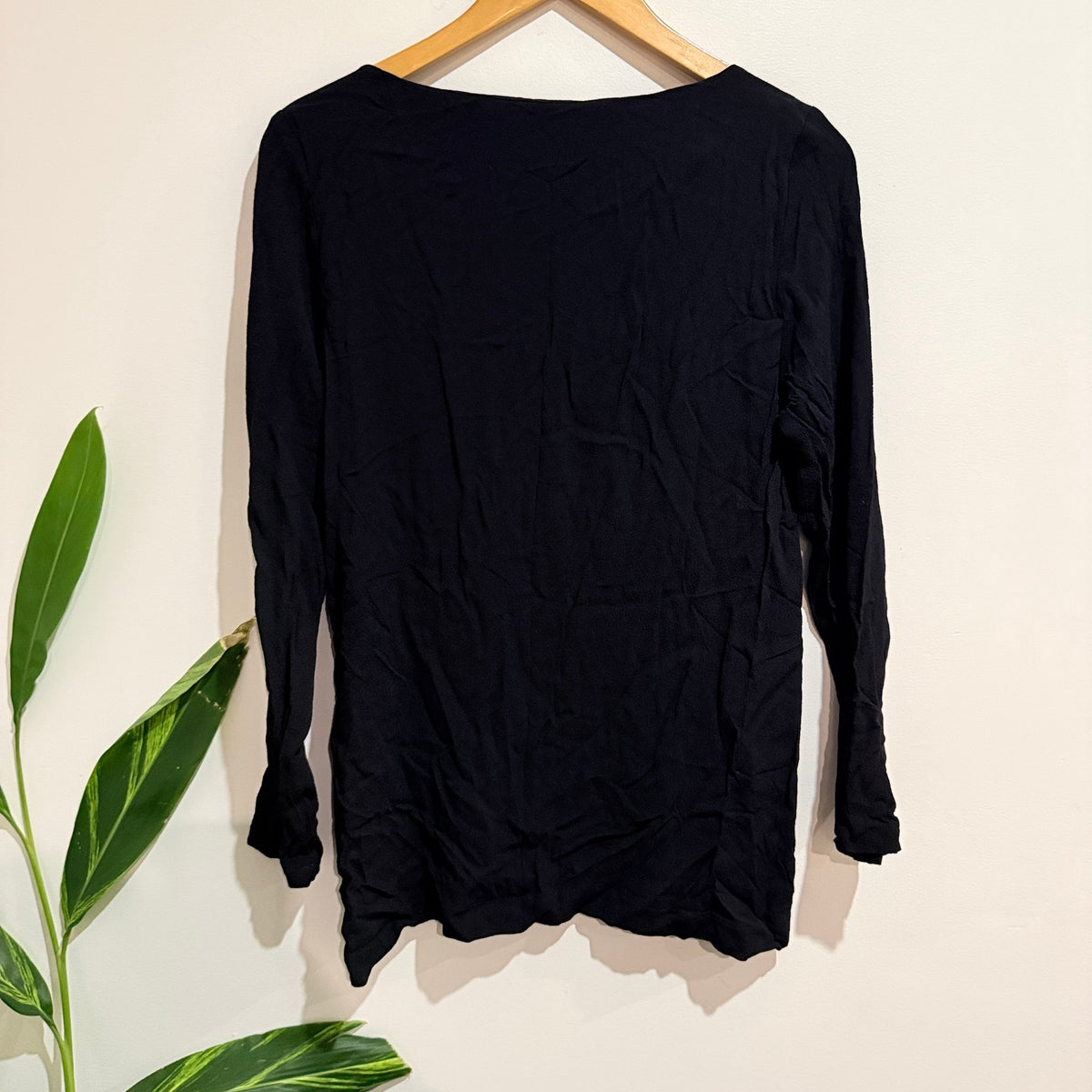Curate by Trelise Cooper Black Long Sleeve Top Size S