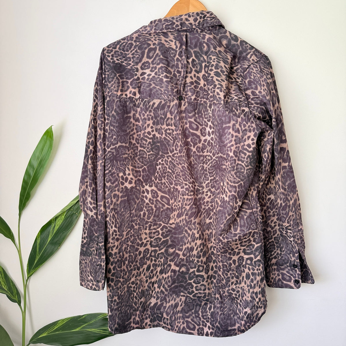 Oneteaspoon Leopard Print Oversized Shirt / Shirt Dress Size S