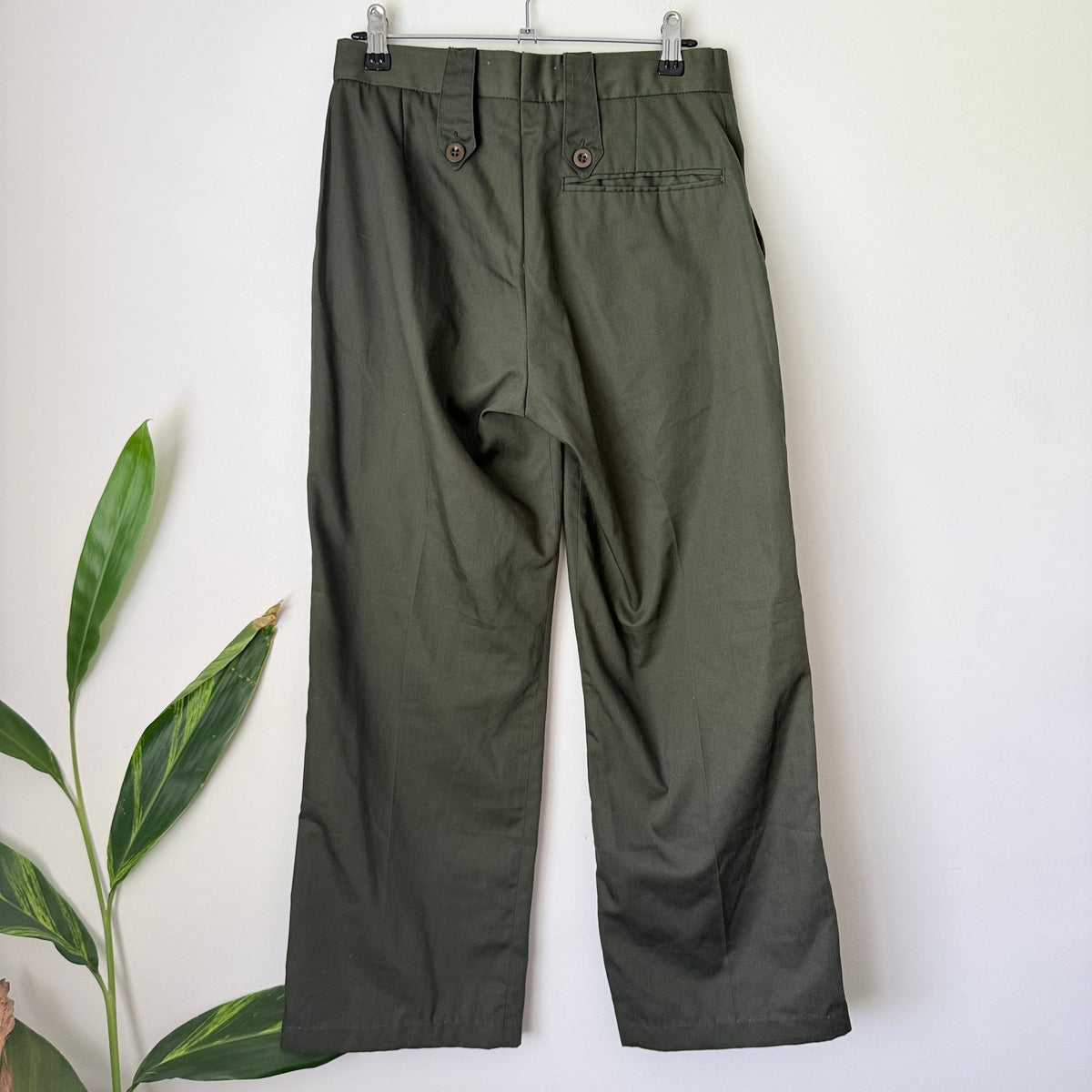 NZ Defence Olive Military Trousers Size 1 Short | Waist 76cm