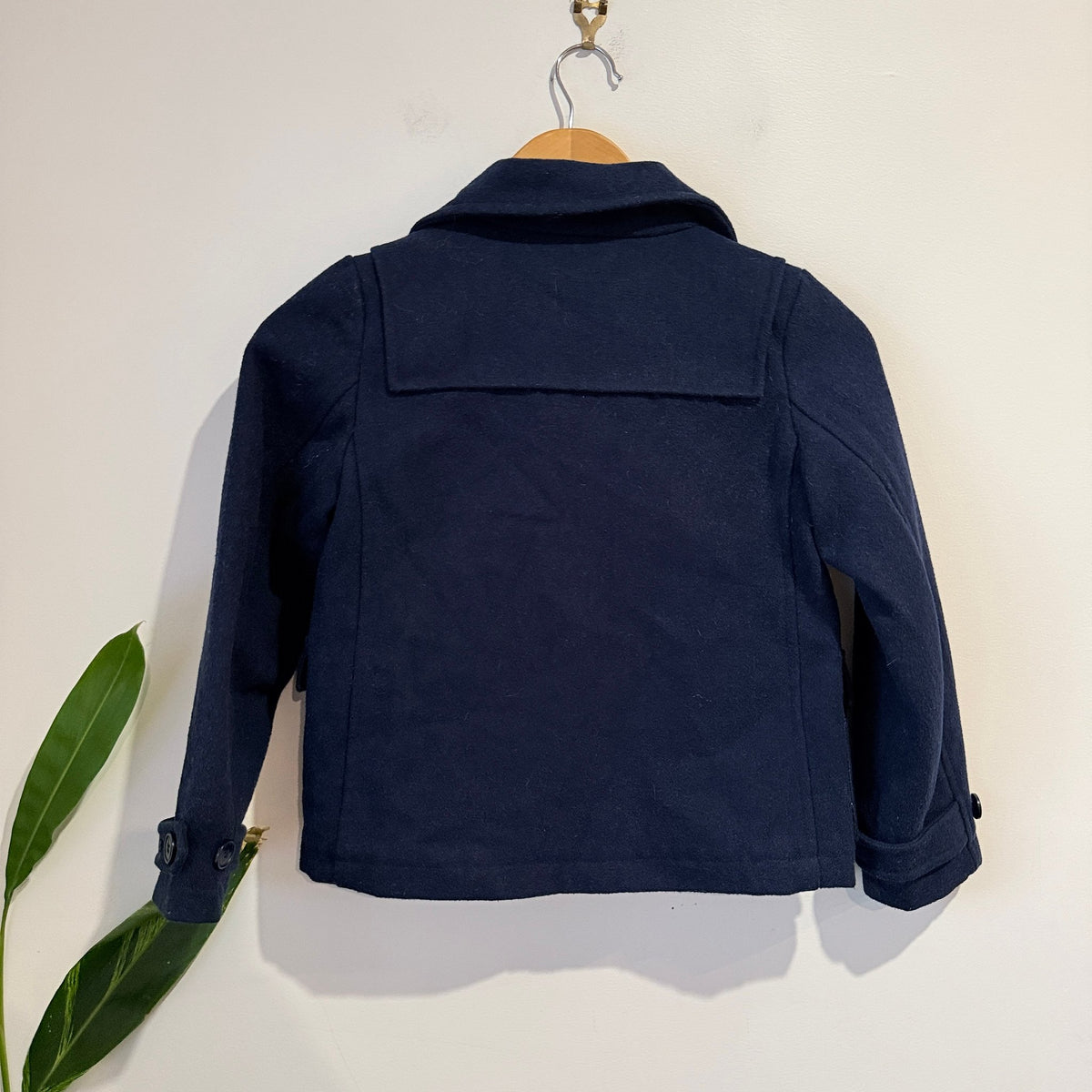 Country Road Kids Navy Wool Blend Duffle Coat Size 8